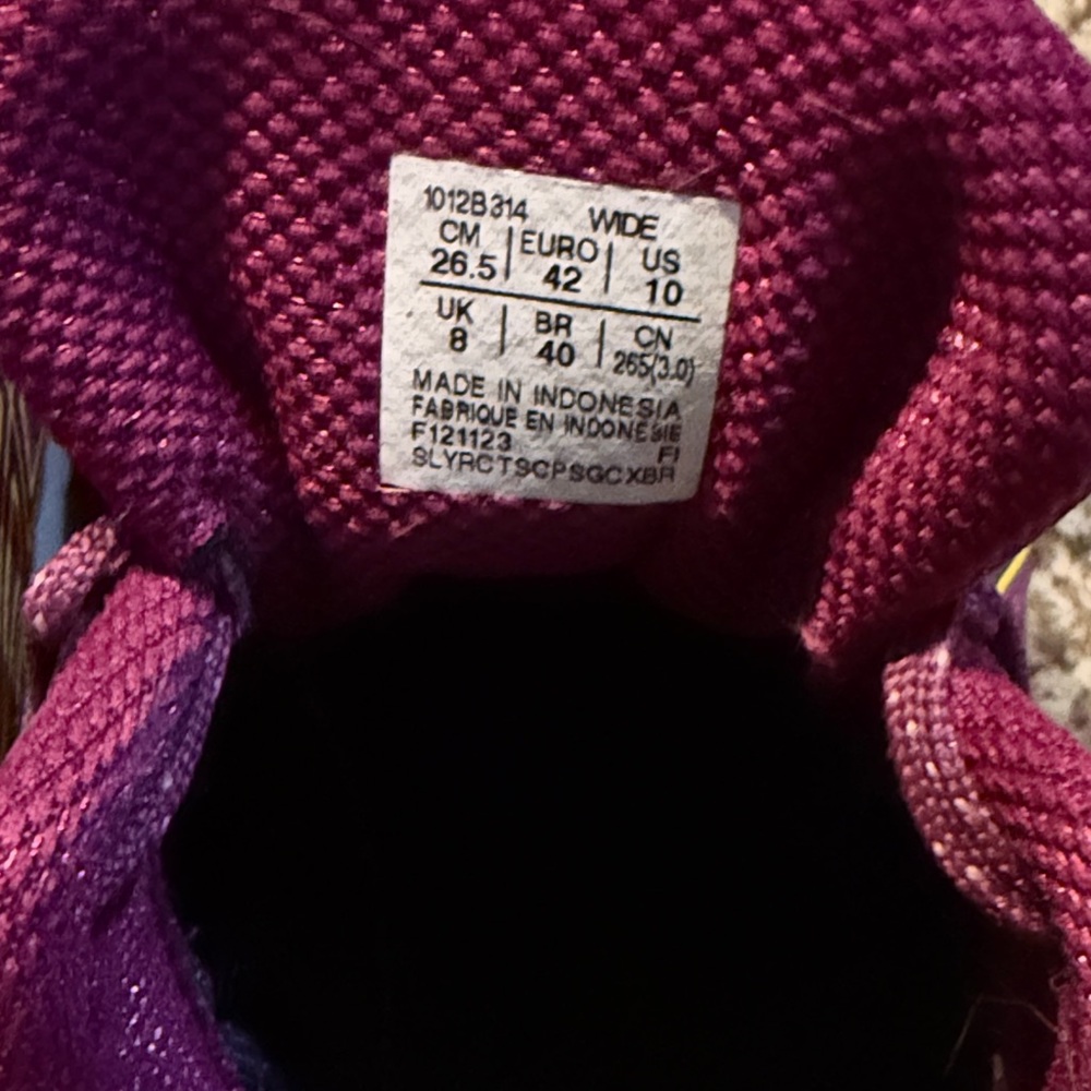 ASICS Women's Athletic Shoes in Purple and Yellow - Picture 2 of 4